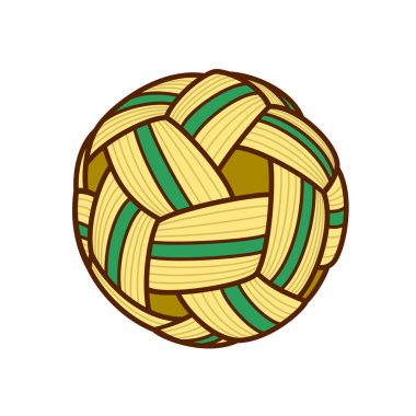 Vektör Illustration Sepak takraw topu.