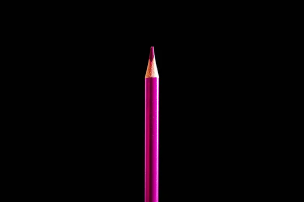 Beautiful black, colored pencil on black background. Soon to school. Back to School — Stock Photo, Image