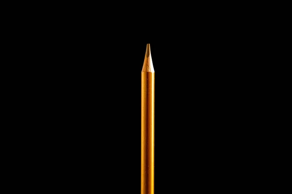 Beautiful black, colored pencil on black background. Soon to school. Back to School — Stock Photo, Image