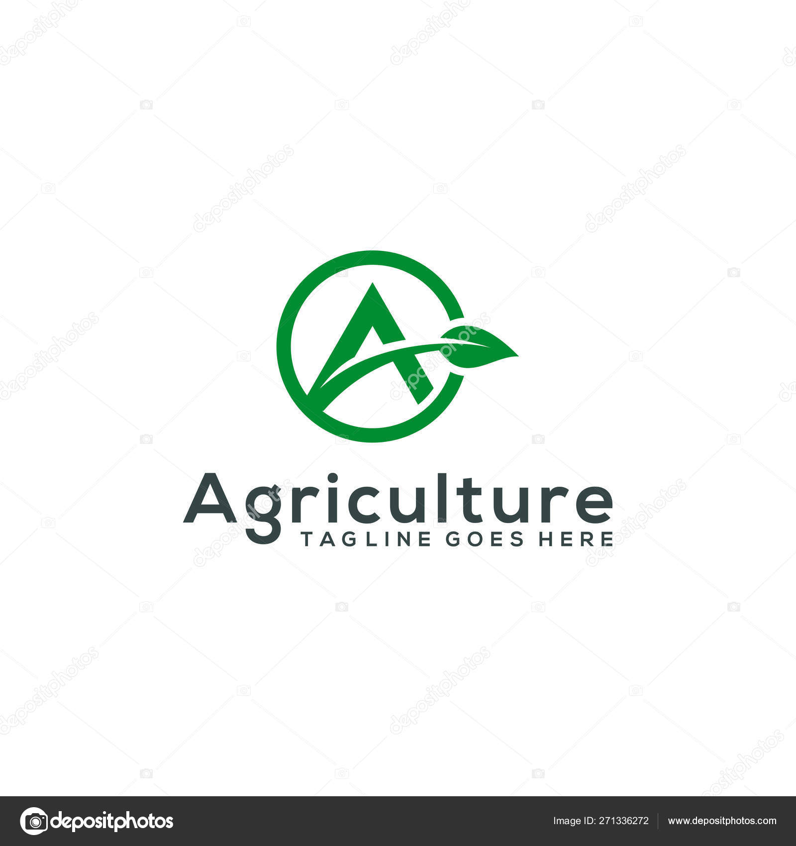 Agriculture Logo Template Design Vector Stock Vector C Mouze Art