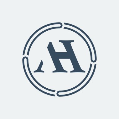 Ah logo tasarımı - vektör