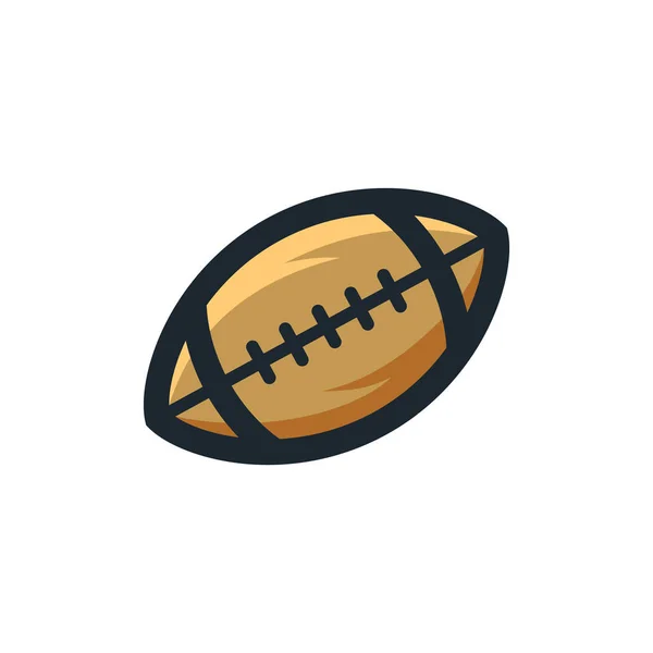 American Football Ball Icon Vector Illustration — Stock Vector