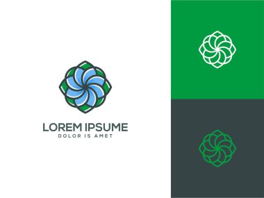 güzellik çiçek logosu şablon vektör illüstrasyon