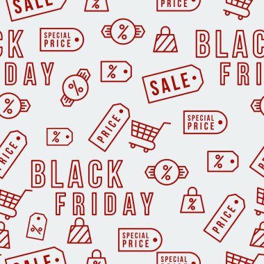 Black Friday, satış simgesi tasarımı - Vektör