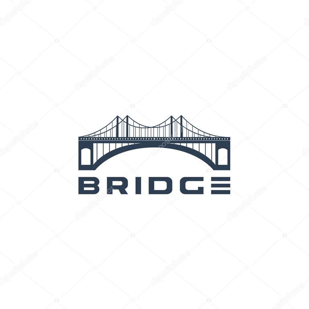 bridge logo template Vector illustration