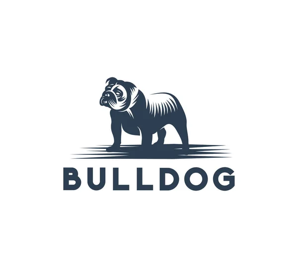 Bulldog Pictogram Logo Concept Vector Illustratie — Stockvector