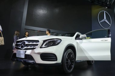 Nonthaburi, Tayland-31 Mart 2018 : Tayland Uluslararası Motor Expo 2018 Bangkok 39.Açılış Tabirleri