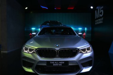 Nonthaburi, Tayland-31 Mart 2018 : Tayland Uluslararası Motor Expo 2018 Bangkok 39.Hediye Boot show Bmw