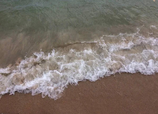 Zand Golf Achtergrond Van Het Strand — Stockfoto