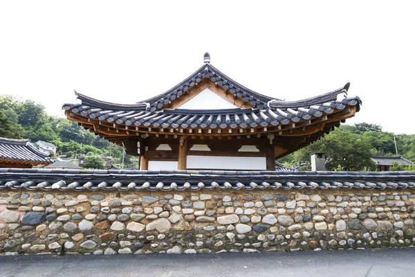 Boeddhistische Tempel Dak Korea Traditionele Oosterse Architectuur Exterieur Ontwerp — Stockfoto