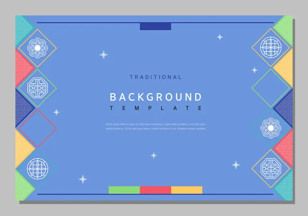 Basit Kore geleneksel desen şablonu