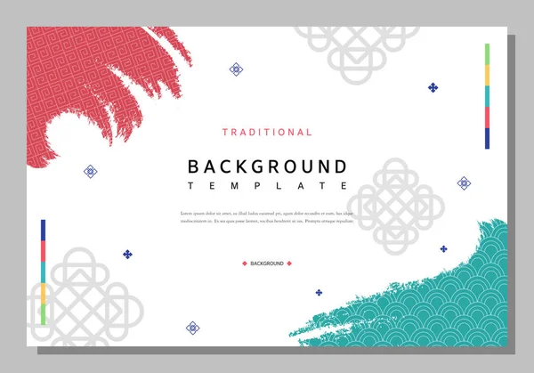 Basit Kore geleneksel desen şablonu