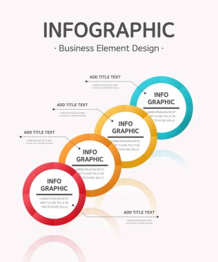 İş akışı düzeni için bilgi grafikleri tasarım vektörü ve pazarlama simgeleri kullanılabilir