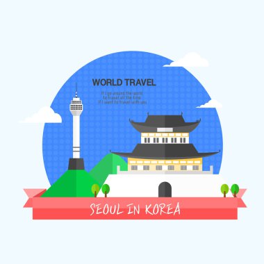 seyahat olay Tasarım, Landmark illüstrasyon Tasarım