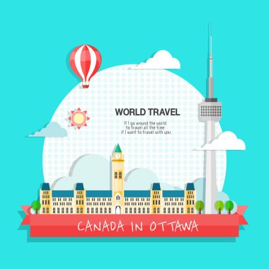 seyahat olay Tasarım, Landmark illüstrasyon Tasarım