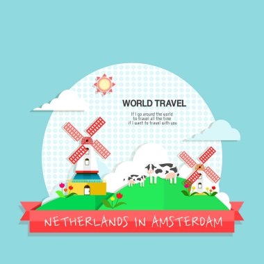 seyahat olay Tasarım, Landmark illüstrasyon Tasarım