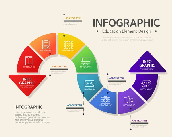 Інформаційна Ілюстрація Графічного Дизайну — стоковий вектор