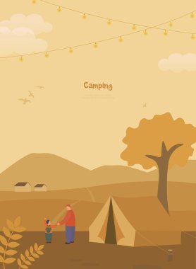 Sonbahar, İllüstrasyon, Arkaplan, Günbatımı