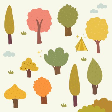 Yumuşak sonbahar resimleri: Sonbahar, illüstrasyon, desen