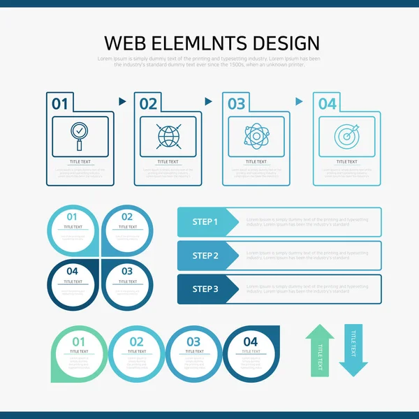 Collection Infographique Simple Utile — Image vectorielle