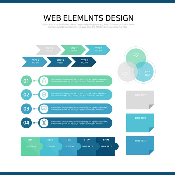 Collection Infographique Simple Utile — Image vectorielle