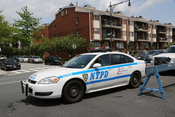 Brooklyn New York Maggio 2018 Polizia New York Garantisce Sicurezza — Foto Stock