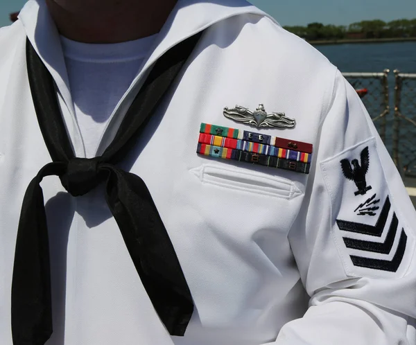 New York Mayıs 2018 Abd Deniz Kuvvetleri Askeri Şeritler Amerika — Stok fotoğraf