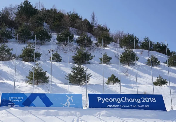 Pyeongchang South Korea February 2018 Phoenix Ski Hotel Phoenix Snow — Stock Photo, Image