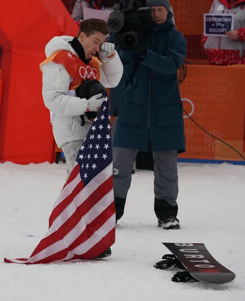 Pyeongchang South Korea February 2018 Olympic Champion Shaun White United — Stock Photo, Image