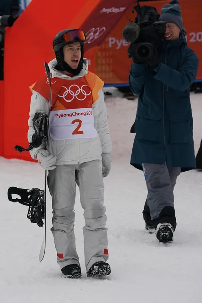 Pyeongchang Corée Sud Février 2018 Champion Olympique Américain Shaun White — Photo
