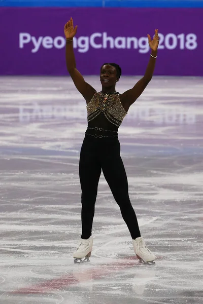 Gangneung Sydkorea Februari 2018 Mae Berenice Meite Frankrike Utför Team — Stockfoto