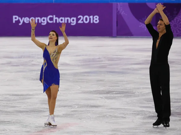 Gangneung Südkorea Februar 2018 Ekaterina Bobrova Und Dmitri Soloviev Olympischer — Stockfoto
