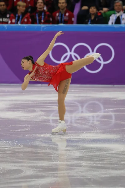 대한민국 2018 미국의 가스에는 이벤트 스케이트 스케이팅 2018 올림픽에서 — 스톡 사진