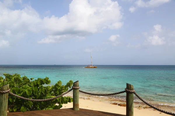 John Antigua Juni 2018 Excursie Catamaran Het Kombuis Bay Antigua — Stockfoto