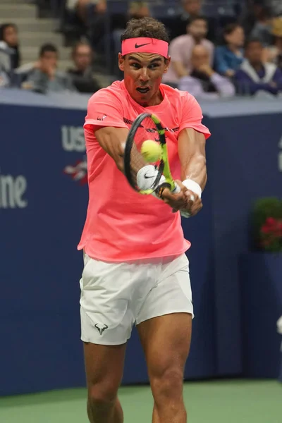 Nova Iorque Agosto 2017 Campeão Grand Slam Rafael Nadal Espanha — Fotografia de Stock