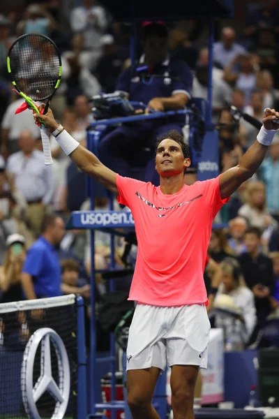 Nueva York Agosto 2017 Campeón Grand Slam Rafael Nadal España — Foto de Stock