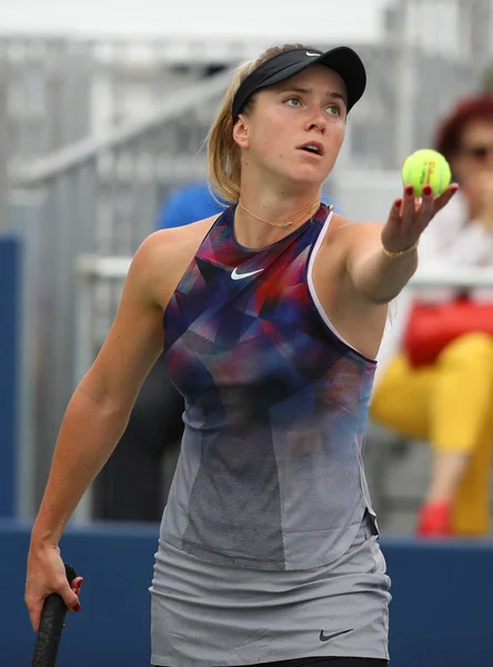 Nova Iorque Agosto 2017 Tenista Profissional Elina Svitolina Ucrânia Ação — Fotografia de Stock