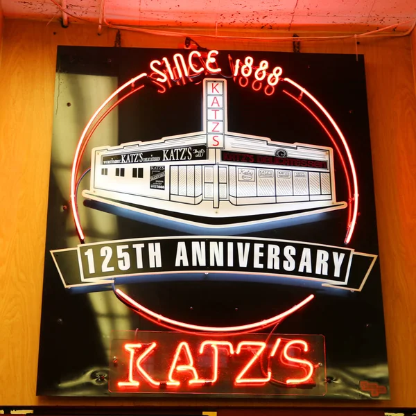 Nueva York Junio 2018 Historical Katz Delicatessen Est 1888 Famoso — Foto de Stock