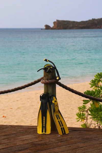 John Antigua June 2018 Snorkeling Gear Galley Bay Resort Spa — Stock Photo, Image