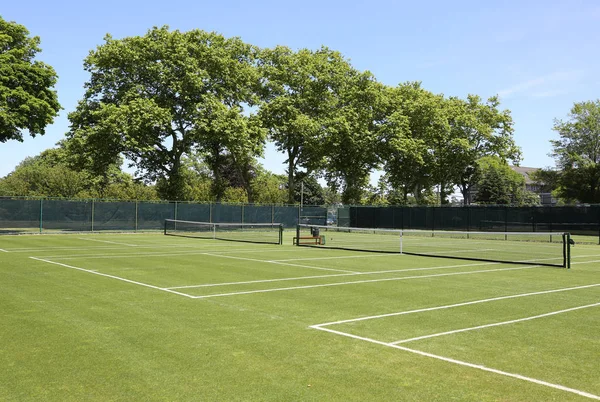 Tennisbanen Van Gras — Stockfoto