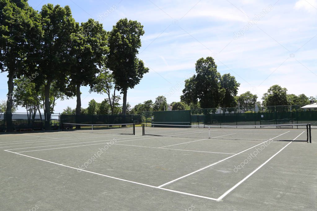 Har-Tru clay tennis court
