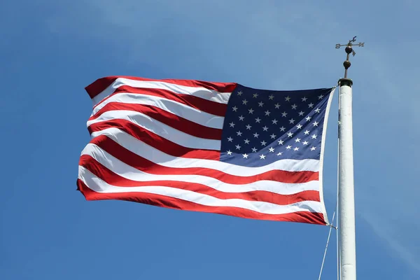 American Flag Wind — Stock Photo, Image