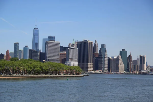 Panorama Horizonte Lower Manhattan — Fotografia de Stock