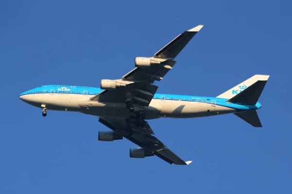 Nova Iorque Junho 2018 Klm Royal Dutch Airlines Boeing 747 — Fotografia de Stock