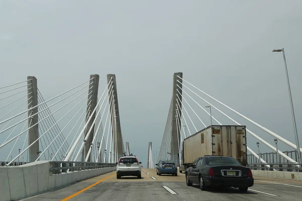 Staten Island Nova Iorque Julho 2018 Viajando Para Oeste Sobre — Fotografia de Stock