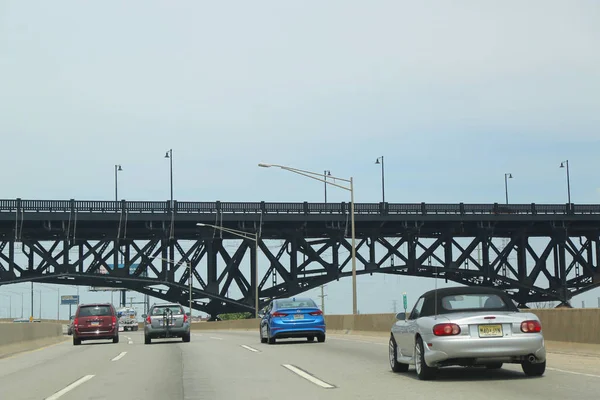 Novo Jersey Julho 2018 Viajando Para Norte New Jersey Turnpike — Fotografia de Stock