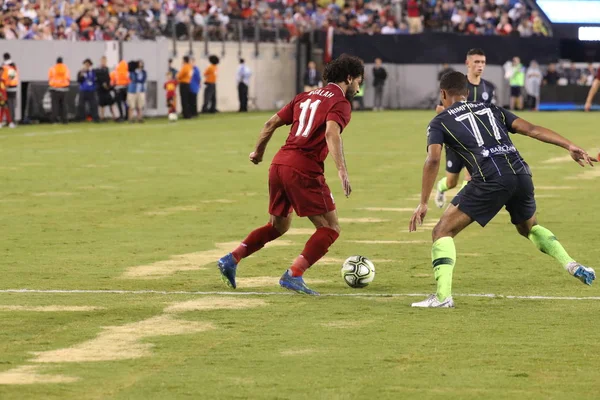 East Rutherford July 2018 Mohammed Salah 11Of Liverpool Action Manchester — Stock Photo, Image