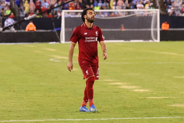 East Rutherford July 2018 Mohammed Salah 11Of Liverpool Action Manchester — Stock Photo, Image