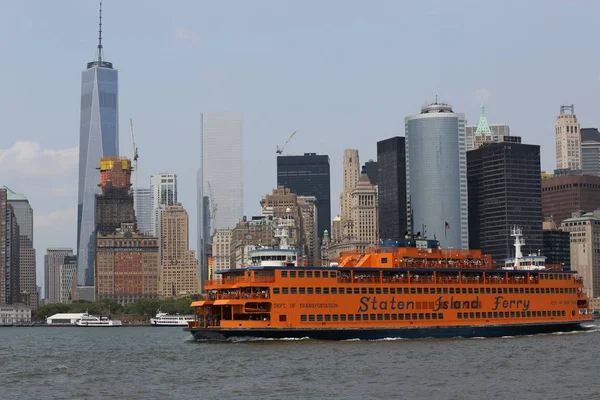 New York Temmuz 2015 Staten Adası Feribot New York Harbor — Stok fotoğraf