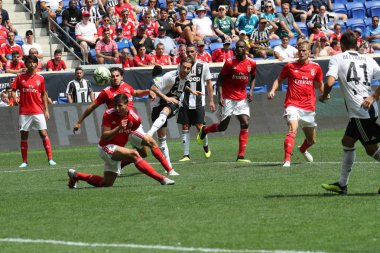 Harrison, Nj - 28 Temmuz 2018: Luca Clemenza bir hedef için Juventus Benfica karşı 2018 Uluslararası Şampiyonlar Kupası oyun Red Bull Stadyumu'nda scores 